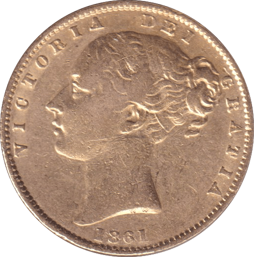 1861 GOLD SOVEREIGN ( VF ) - SOVEREIGN - Cambridgeshire Coins