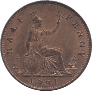 1861 HALFPENNY ( BU ) - Halfpenny - Cambridgeshire Coins