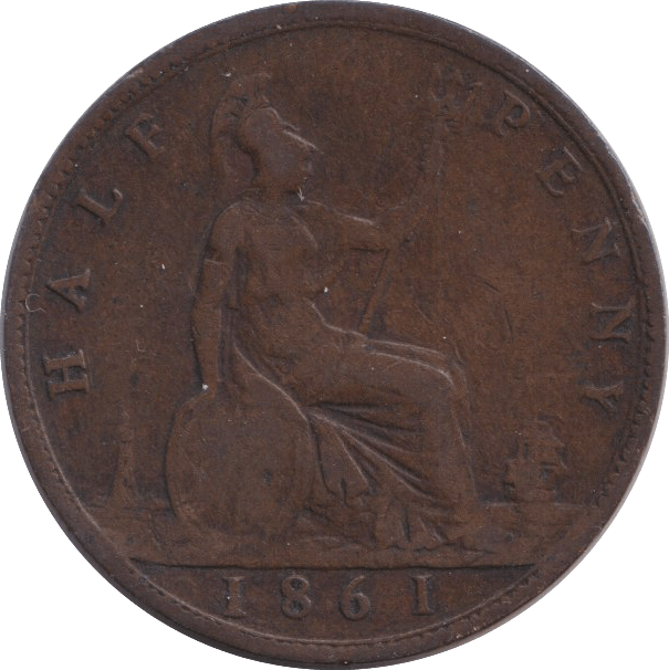 1861 HALFPENNY ( FAIR ) - HALFPENNY - Cambridgeshire Coins