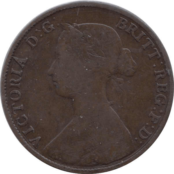 1861 HALFPENNY ( FINE ) - Halfpenny - Cambridgeshire Coins