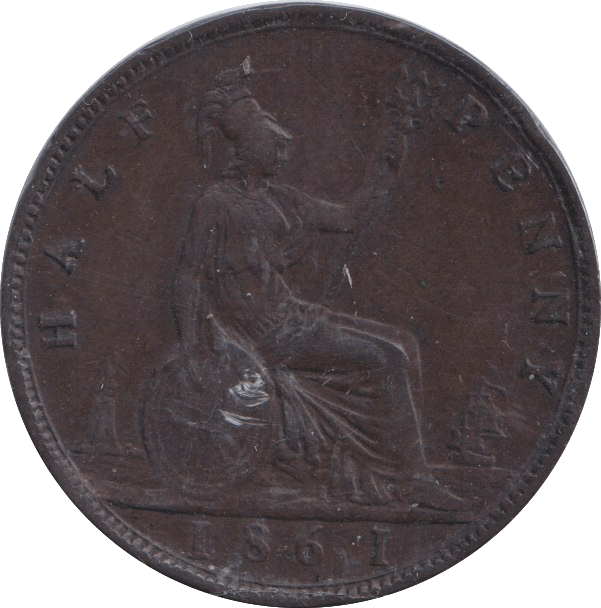 1861 HALFPENNY ( FINE ) - HALFPENNY - Cambridgeshire Coins
