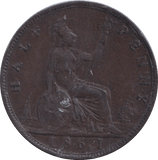 1861 HALFPENNY ( FINE ) - HALFPENNY - Cambridgeshire Coins