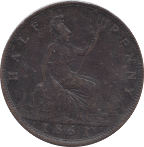 1861 HALFPENNY ( GF ) - HALFPENNY - Cambridgeshire Coins