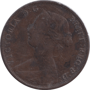 1861 HALFPENNY ( GF ) - WORLD COINS - Cambridgeshire Coins