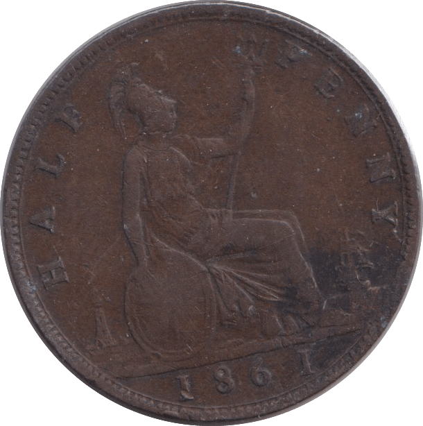 1861 HALFPENNY ( GF ) - WORLD COINS - Cambridgeshire Coins