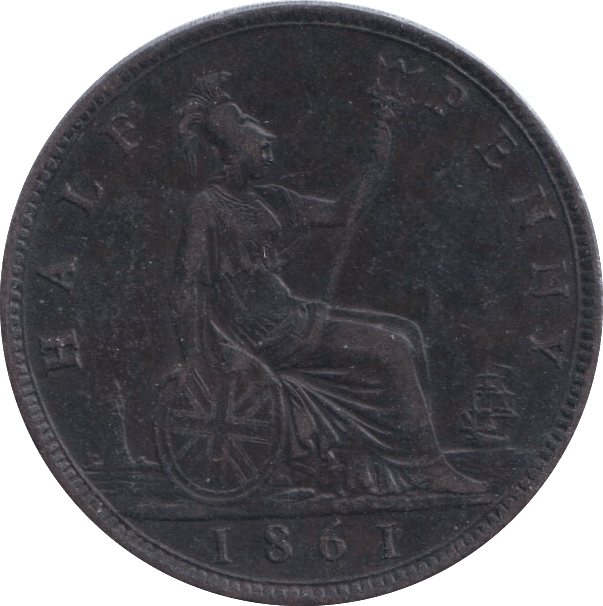 1861 HALFPENNY ( GVF ) - HALFPENNY - Cambridgeshire Coins