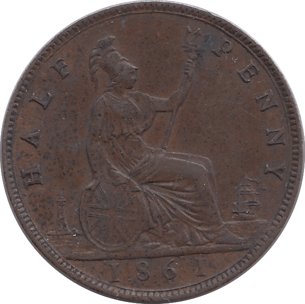 1861 HALFPENNY ( GVF ) - HALFPENNY - Cambridgeshire Coins