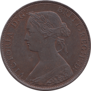 1861 HALFPENNY ( UNC ) - HALFPENNY - Cambridgeshire Coins