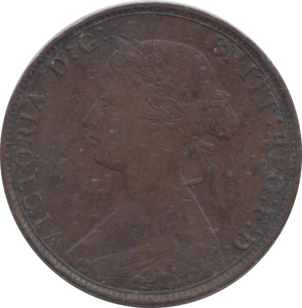 1861 HALFPENNY ( VF ) - HALFPENNY - Cambridgeshire Coins