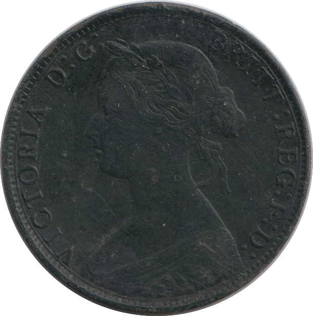 1861 HALFPENNY ( VF ) - HALFPENNY - Cambridgeshire Coins