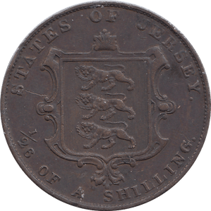 1861 JERSEY 1/26 OF A SHILLING - WORLD COINS - Cambridgeshire Coins