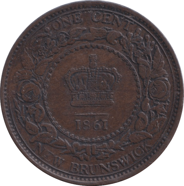 1861 ONE CENT NEW BRUNSWICK - WORLD COINS - Cambridgeshire Coins