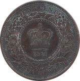 1861 ONE CENT NOVA SCOTIA - WORLD COINS - Cambridgeshire Coins