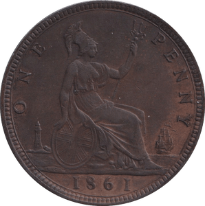 1861 PENNY ( EF ) - PENNY - Cambridgeshire Coins