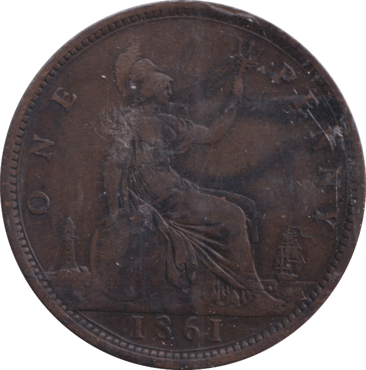 1861 PENNY ( FINE ) - PENNY - Cambridgeshire Coins