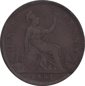 1861 PENNY ( FINE ) - PENNY - Cambridgeshire Coins