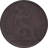 1861 PENNY ( FINE ) - PENNY - Cambridgeshire Coins