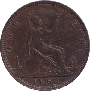 1861 PENNY ( GVF ) - PENNY - Cambridgeshire Coins