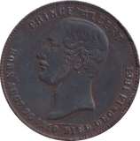 1861 PENNY TOKEN AUCKLAND NEW ZEALAND - PENNY TOKEN - Cambridgeshire Coins