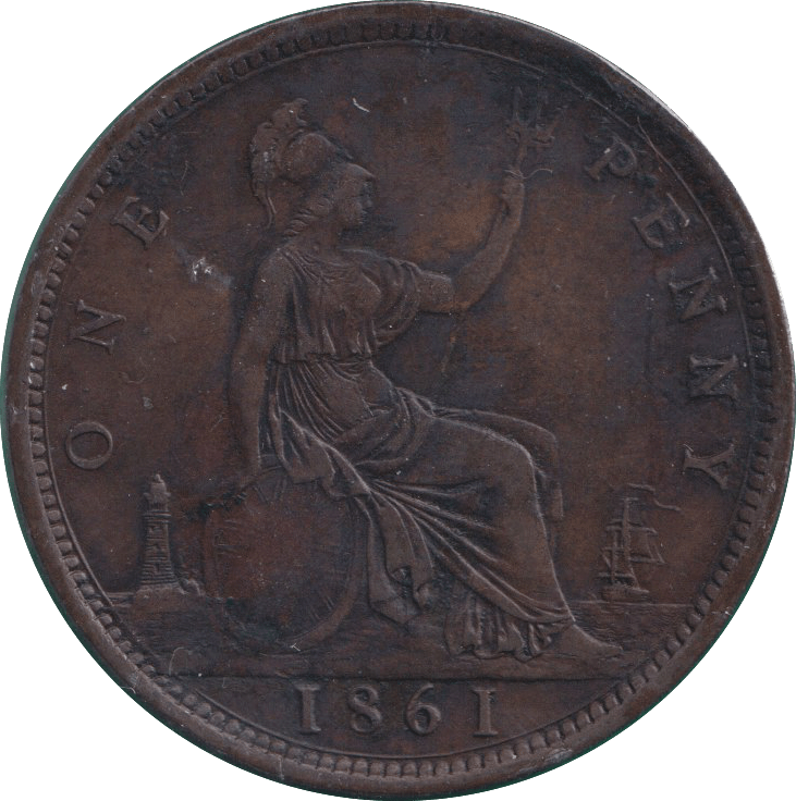 1861 PENNY ( VF ) - PENNY - Cambridgeshire Coins