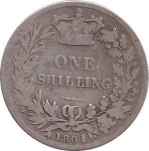 1861 SHILLING ( FINE ) - Shilling - Cambridgeshire Coins
