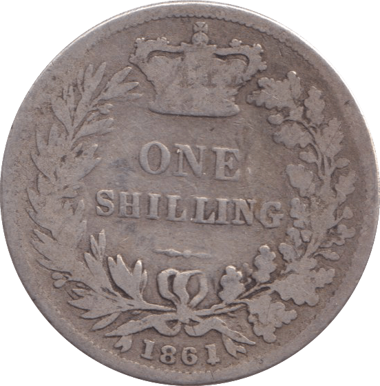 1861 SHILLING ( FINE ) - Shilling - Cambridgeshire Coins