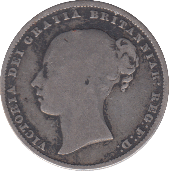1861 SHILLING ( FINE ) - SHILLING - Cambridgeshire Coins