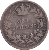 1861 SHILLING ( GF ) - Shilling - Cambridgeshire Coins