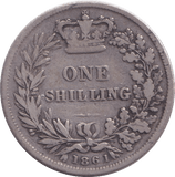 1861 SHILLING ( GF ) - SHILLING - Cambridgeshire Coins