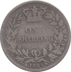1861 SHILLING ( NF ) - SHILLING - Cambridgeshire Coins