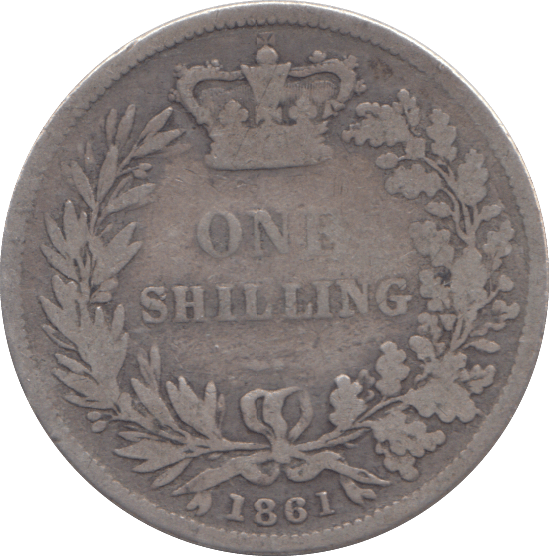 1861 SHILLING ( NF ) - SHILLING - Cambridgeshire Coins