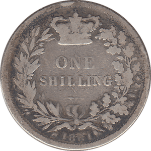 1861 SHILLING ( NF ) - SHILLING - Cambridgeshire Coins