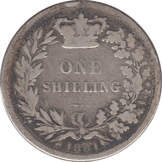 1861 SHILLING ( NF ) - SHILLING - Cambridgeshire Coins