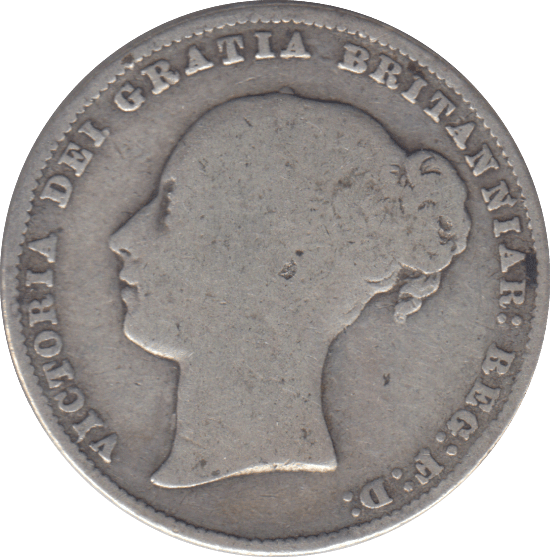 1861 SHILLING ( NF ) - SHILLING - Cambridgeshire Coins