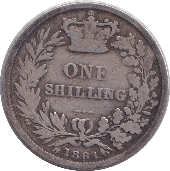 1861 SHILLING ( NF ) - SHILLING - Cambridgeshire Coins