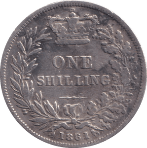 1861 SHILLING ( VF ) - SHILLING - Cambridgeshire Coins