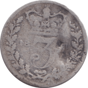 1861 THREEPENCE ( NF ) - THREEPENCE - Cambridgeshire Coins
