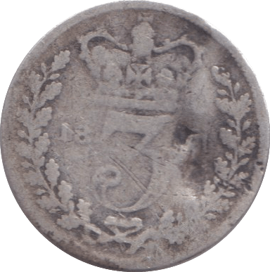 1861 THREEPENCE ( NF ) - THREEPENCE - Cambridgeshire Coins