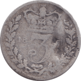 1861 THREEPENCE ( NF ) - THREEPENCE - Cambridgeshire Coins