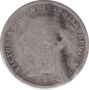 1861 THREEPENCE ( NF ) - THREEPENCE - Cambridgeshire Coins