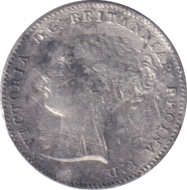 1861 THREEPENCE ( VF ) - THREEPENCE - Cambridgeshire Coins