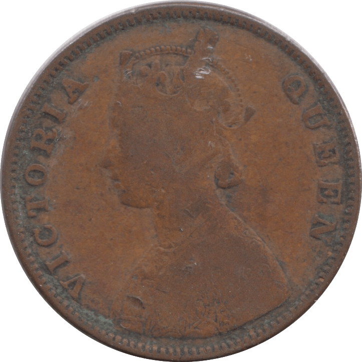 1862 1/2 ANNA BRITISH INDIA - WORLD COINS - Cambridgeshire Coins