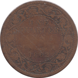 1862 1/4 ANNA INDIA - WORLD COINS - Cambridgeshire Coins