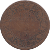 1862 1/4 ANNA INDIA - WORLD COINS - Cambridgeshire Coins