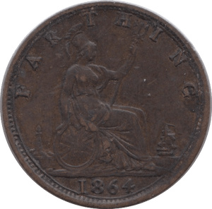 1862 FARTHING ( EF ) - Farthing - Cambridgeshire Coins