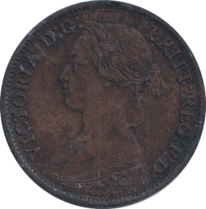 1862 FARTHING ( GVF ) - FARTHING - Cambridgeshire Coins