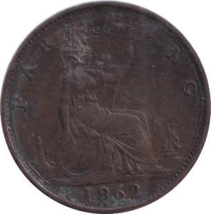 1862 FARTHING ( GVF ) - FARTHING - Cambridgeshire Coins