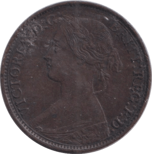 1862 FARTHING ( GVF ) - FARTHING - Cambridgeshire Coins