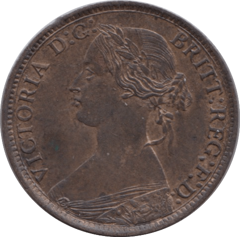1862 FARTHING ( UNC ) - Farthing - Cambridgeshire Coins