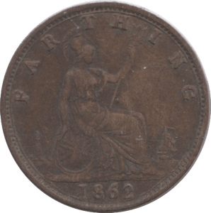 1862 FARTHING ( VF ) - Farthing - Cambridgeshire Coins